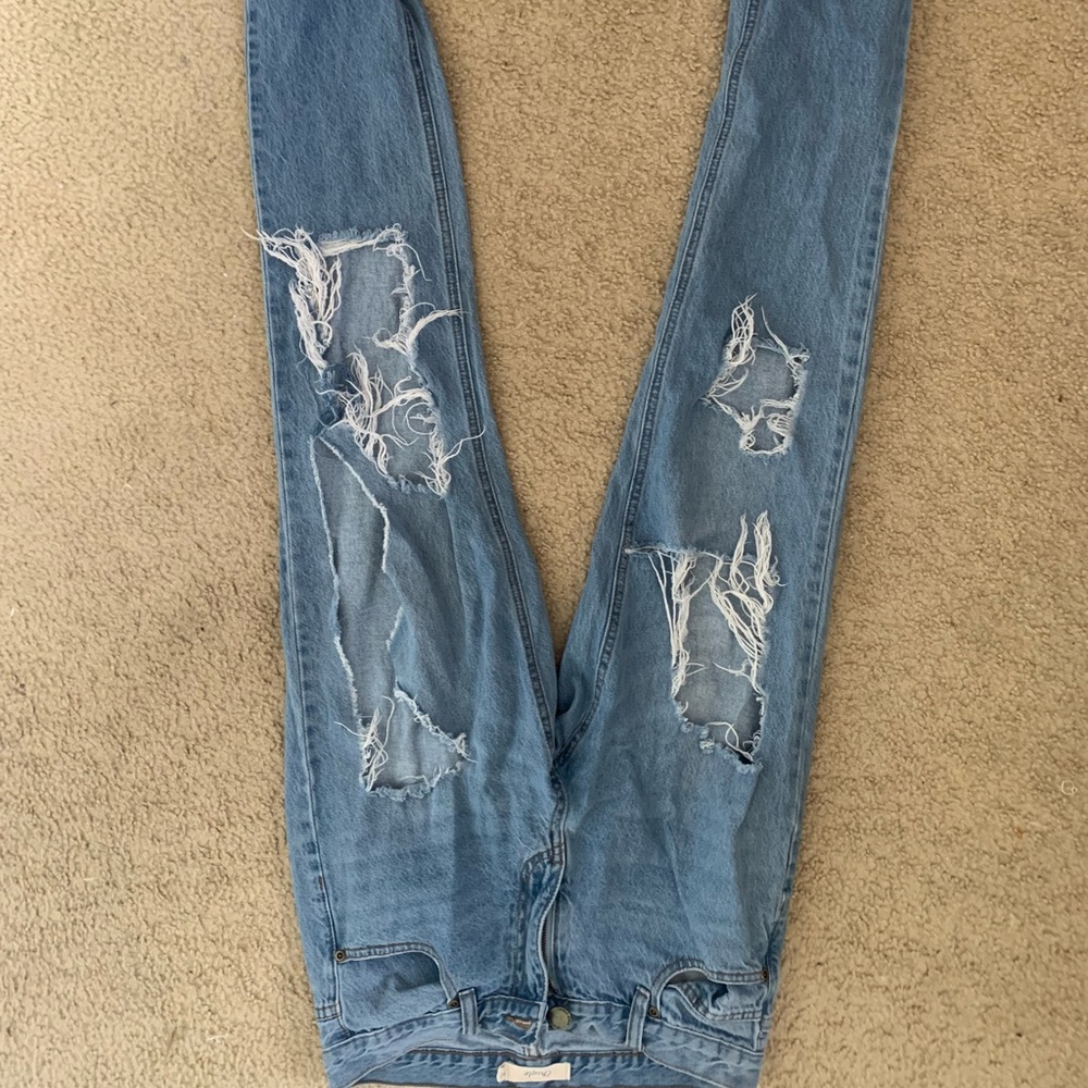 Chiqle Mom Jeans - Super Ripped